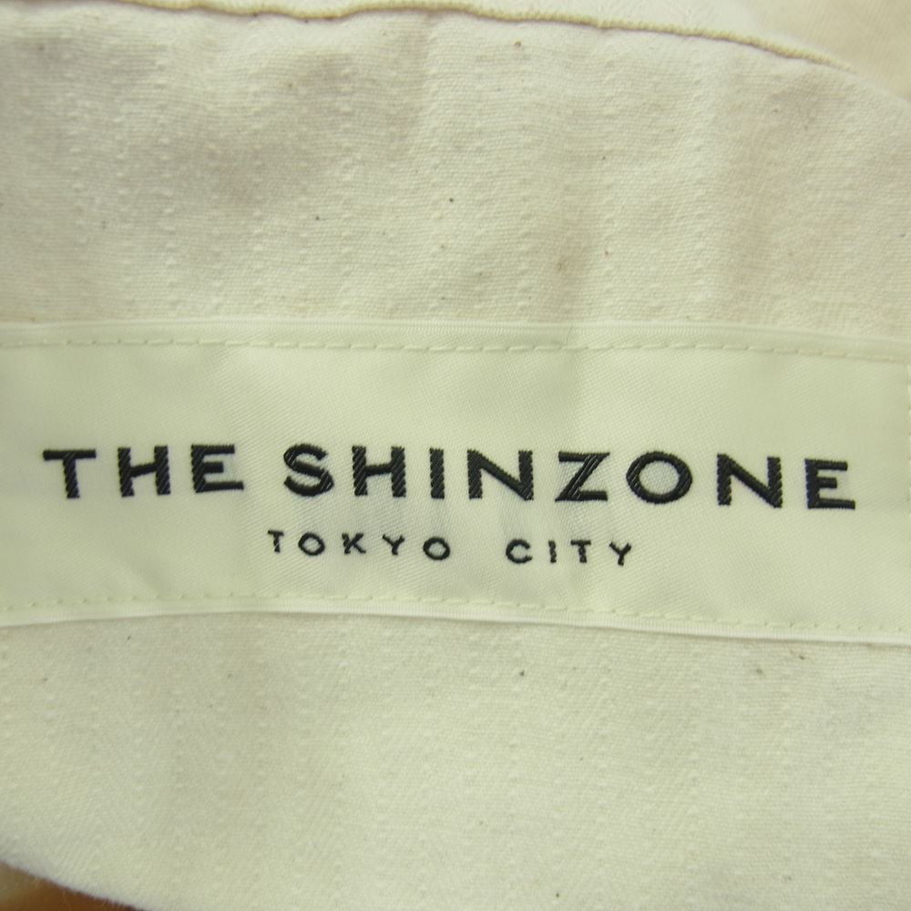 シンゾーン 21AMSPA03 BIG OVERALL ヘリンボーン ビッグ オーバーオール オフホワイト系 34【中古】