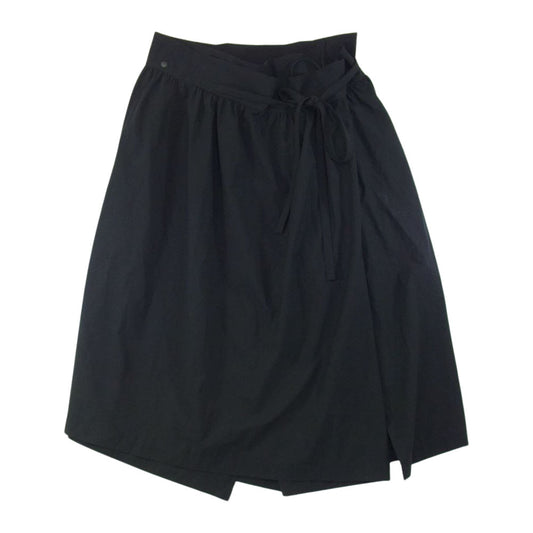 Yohji Yamamoto ヨウジヤマモト FN3544 Y-3 ワイスリー ロング ラップ スカート ブラック系 XS【中古】