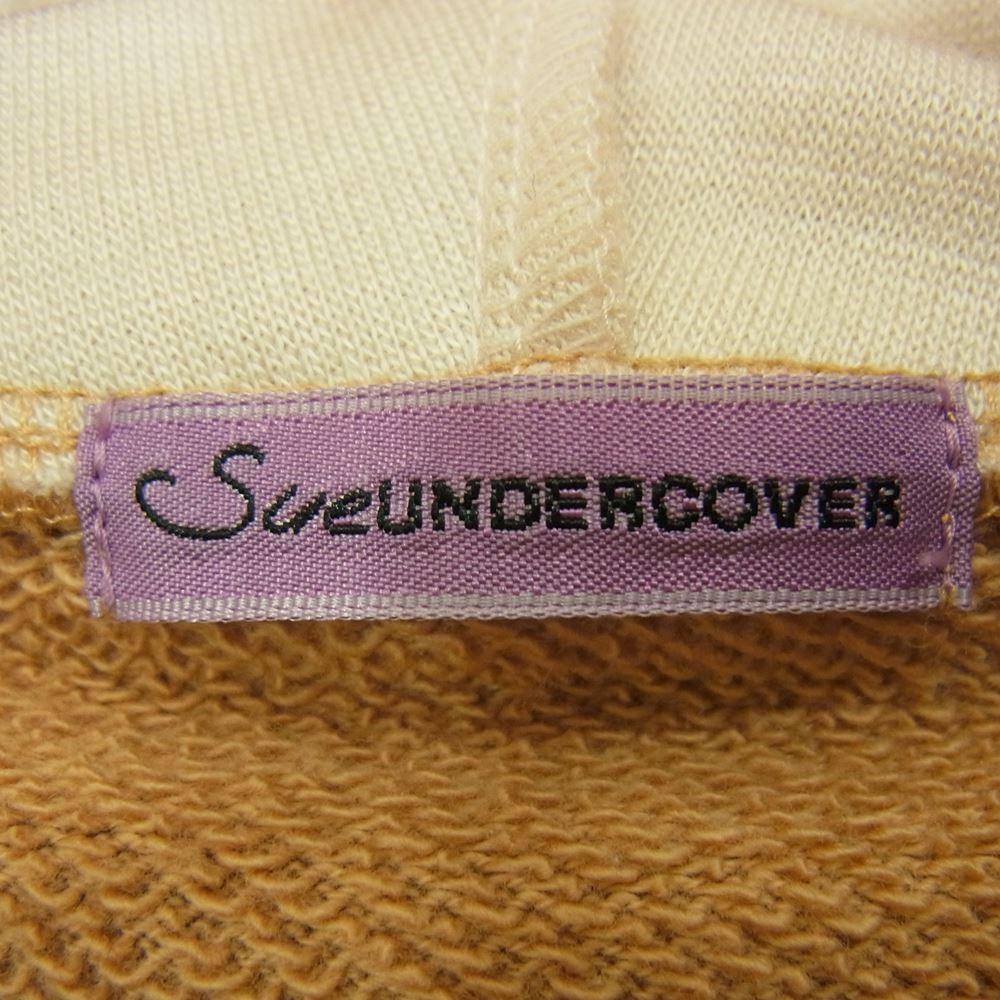 UNDERCOVER アンダーカバー SU2A1806 Sue UNDERCOVER スーアンダーカバー Double Hood Side Ribbon Big Hoodie ダブルフード サイドリボン フーディ プルオーバー パーカー ベージュ系 2【中古】