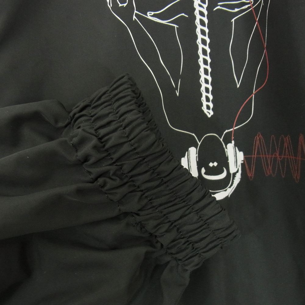 UNDERCOVER アンダーカバー 18SS UCU4301 LONG COACH JACKET プリント ロング コーチ ジャケット コート ブラック系 2【中古】