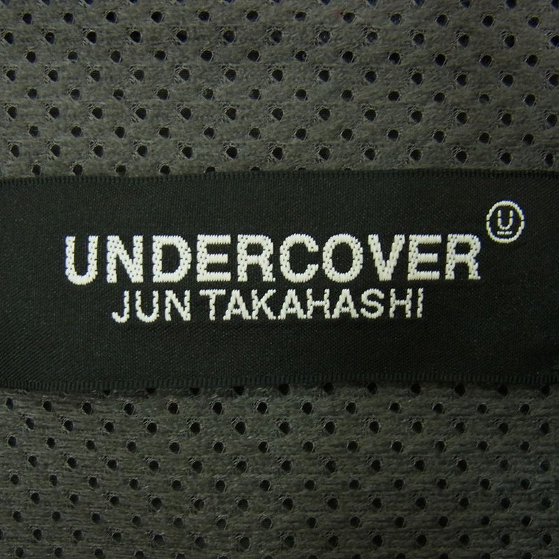 UNDERCOVER アンダーカバー 18AW UCV4312 最後の晩餐 バックプリント ナイロン フード ロング ジャケット コート グレー系 2【中古】