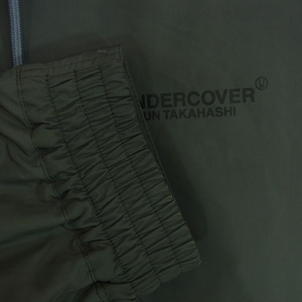 UNDERCOVER アンダーカバー 18AW UCV4312 最後の晩餐 バックプリント ナイロン フード ロング ジャケット コート グレー系 2【中古】
