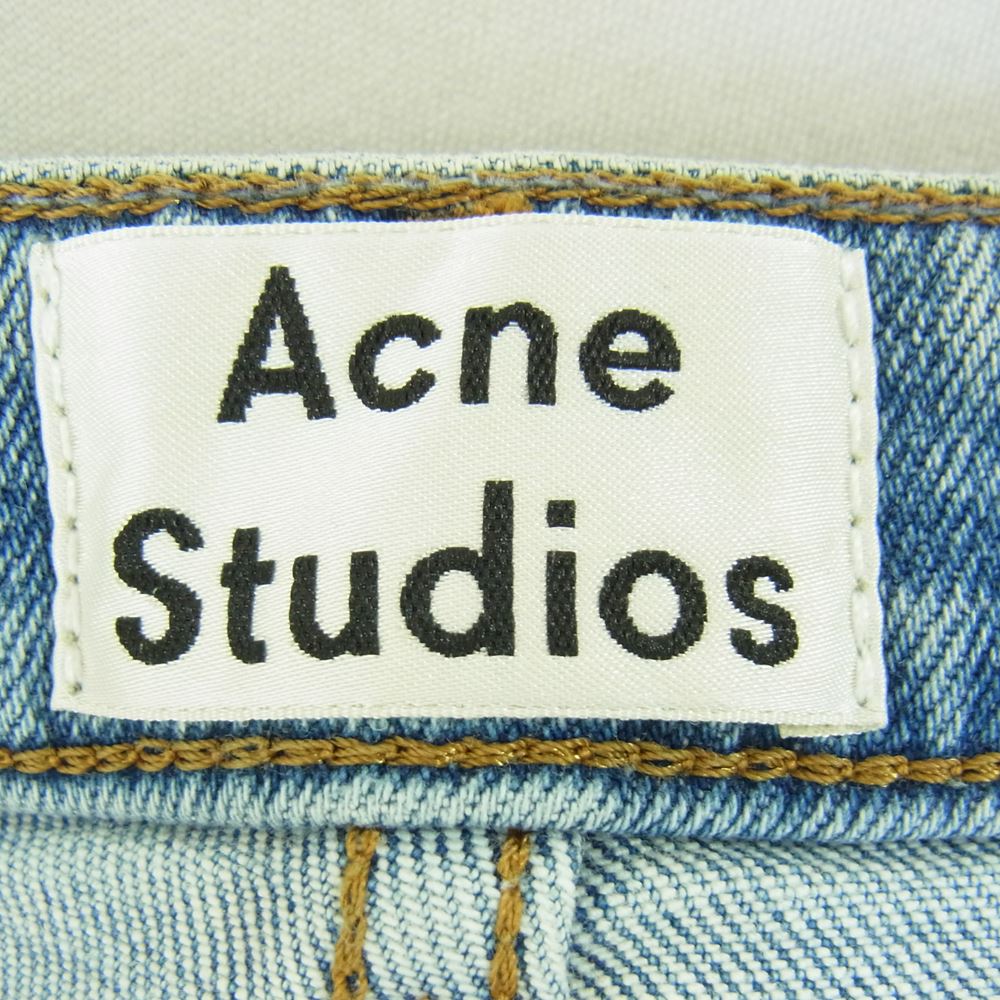 ACNE STUDIOS アクネストゥディオズ 30X156-105 ROW CLEAN LT VTG ヴィンテージ加工 ストレッチ テーパード デニム インディゴブルー系 28/32【中古】