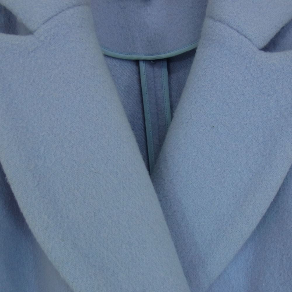 ENFOLD エンフォルド 3007A230-1720 ショートビーバー Aライン コート  ブルー系 38【中古】