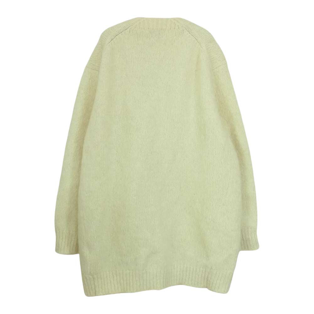 ACNE STUDIOS アクネストゥディオズ アルパカウール ボタンレス ニット カーディガン オフホワイト系 XS【中古】
