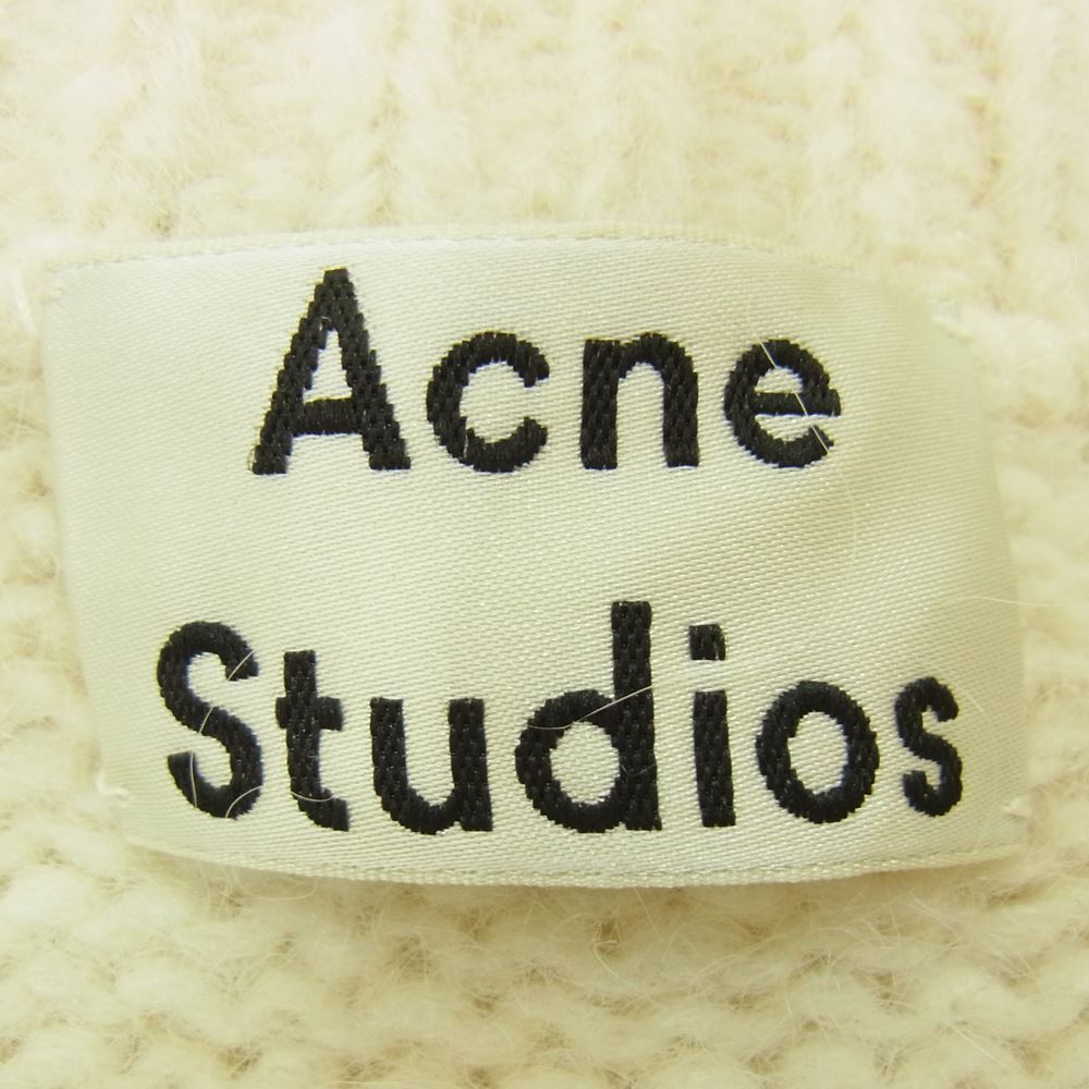 ACNE STUDIOS アクネストゥディオズ アルパカウール ボタンレス ニット カーディガン オフホワイト系 XS【中古】