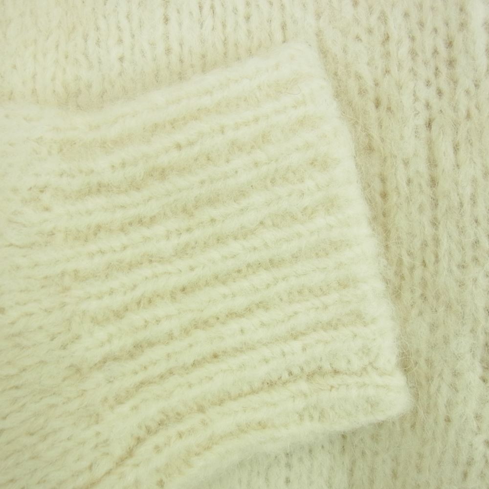 ACNE STUDIOS アクネストゥディオズ アルパカウール ボタンレス ニット カーディガン オフホワイト系 XS【中古】