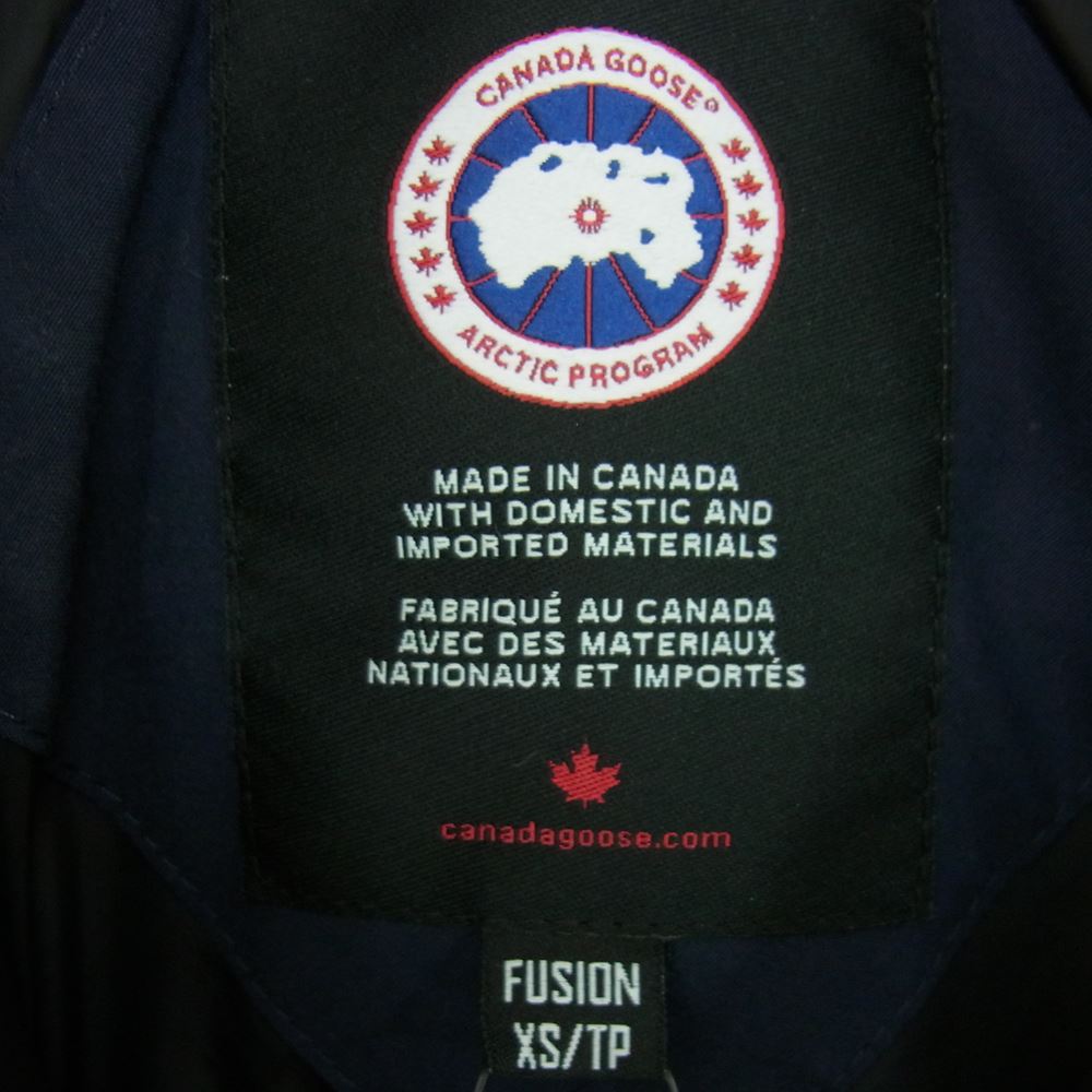 CANADA GOOSE カナダグース 3804MA 国内正規品 サザビーリーグ MacMillan Parka Fusion Fit マクミラン パーカ ダウン ジャケット ネイビー系 XS【中古】