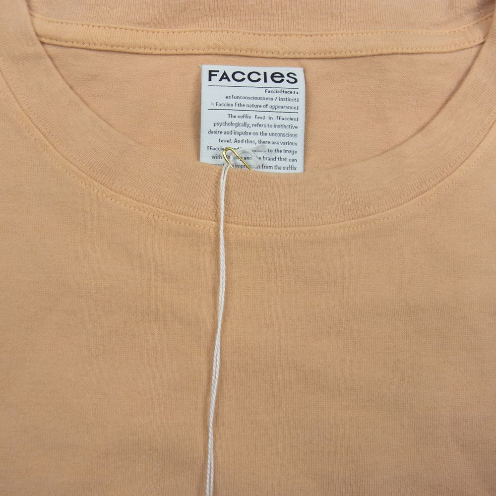 ファチーズ 21SS FCS21SC005 LIGHT BASIC TEE ライトベーシック クルーネック 半袖 Tシャツ オレンジ系 2【中古】