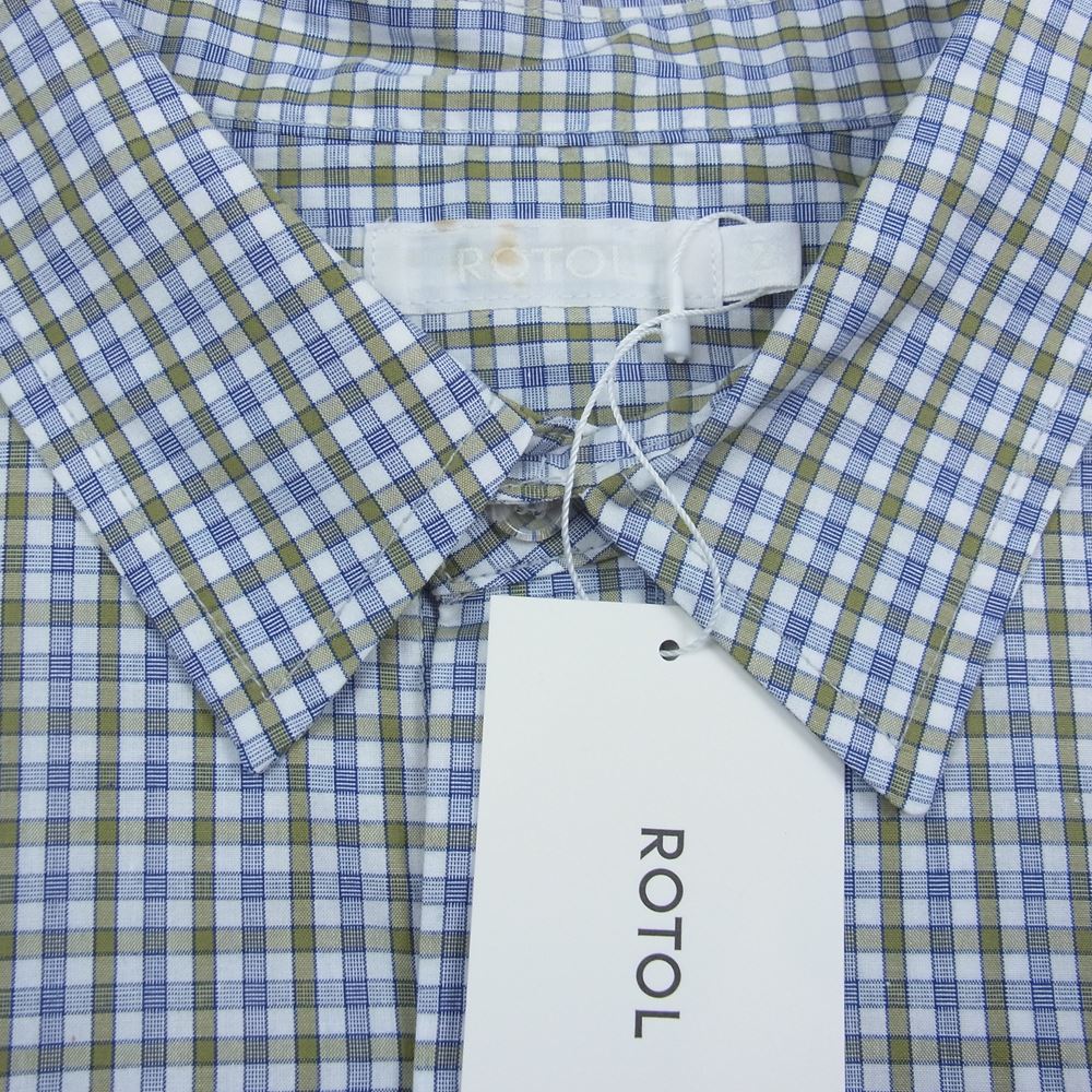 ロトル R11EM18C BASIC H/S SHIRT CHECK ベーシック チェック シャツ ベージュ系 2【中古】