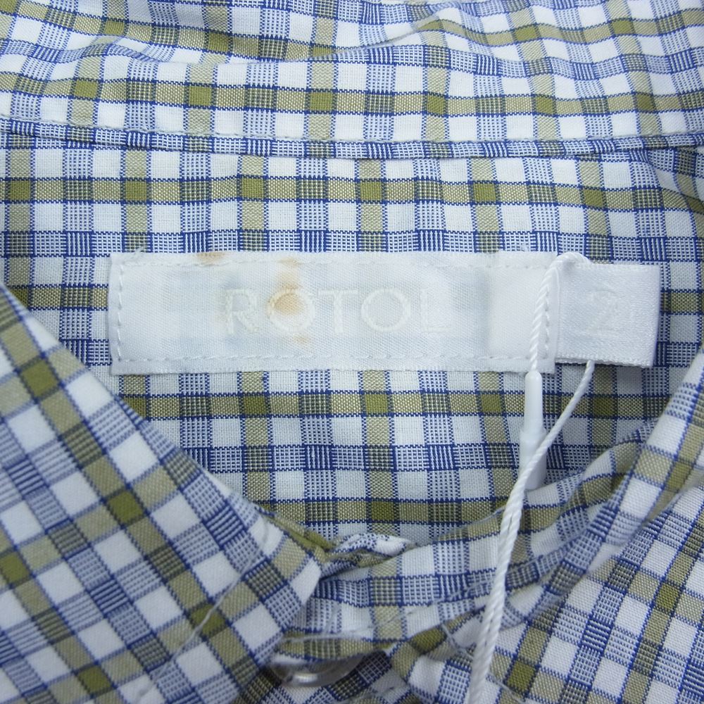 ロトル R11EM18C BASIC H/S SHIRT CHECK ベーシック チェック シャツ ベージュ系 2【中古】