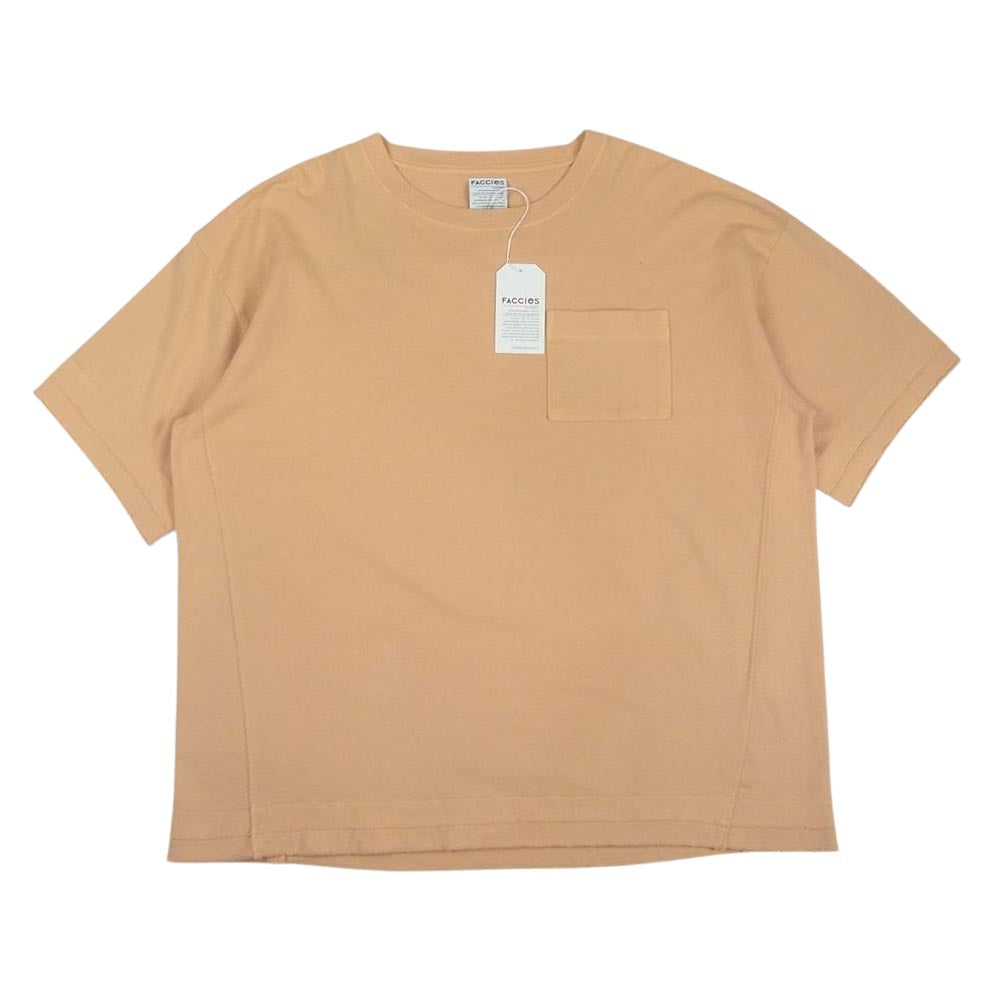 ファチーズ 21SS FCS21SC005 LIGHT BASIC TEE ライトベーシック クルーネック 半袖 Tシャツ イエロー系 オレンジ系 1【中古】