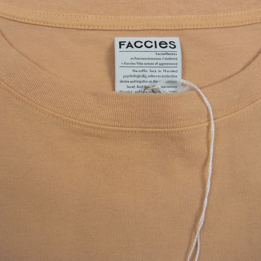 ファチーズ 21SS FCS21SC005 LIGHT BASIC TEE ライトベーシック クルーネック 半袖 Tシャツ イエロー系 オレンジ系 1【中古】