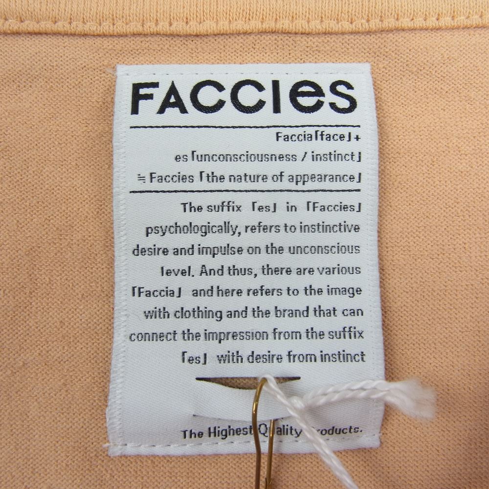ファチーズ 21SS FCS21SC005 LIGHT BASIC TEE ライトベーシック クルーネック 半袖 Tシャツ イエロー系 オレンジ系 1【中古】