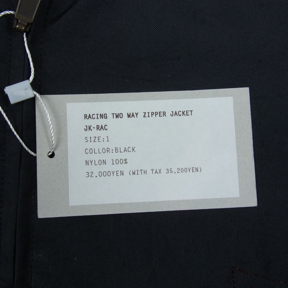 ライスナインテン RACING TWO WAY ZIPPER JACKET レイシング 2WAY ジッパー ジャケット  ブラック系 1【中古】