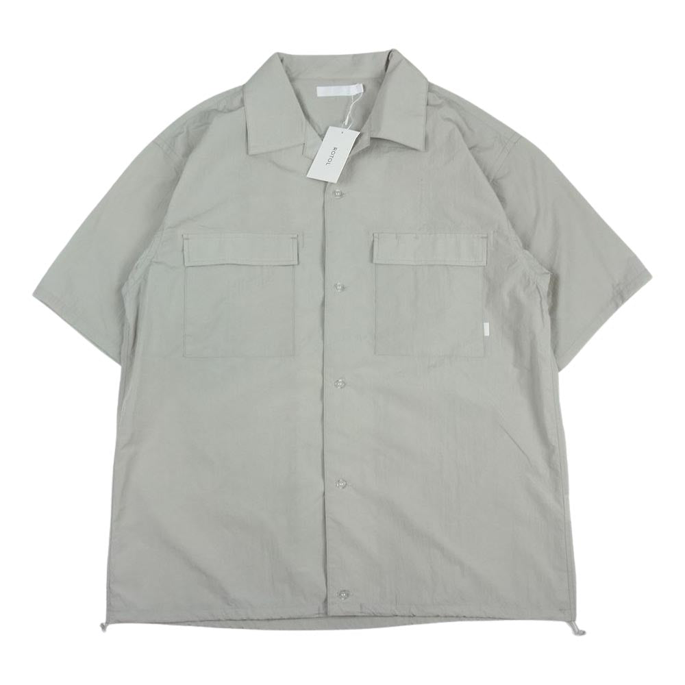ロトル R0910EM13 H/S OPEN COLLAR SHIRT NYLON オープンカラー シャツ ナイロン サンド系 2【新古品】【未使用】【中古】