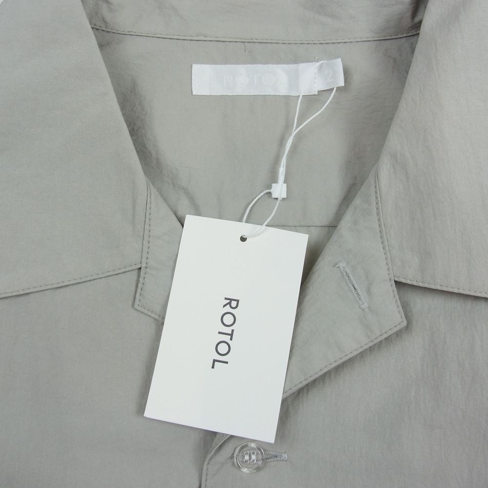 ロトル R0910EM13 H/S OPEN COLLAR SHIRT NYLON オープンカラー シャツ ナイロン サンド系 2【新古品】【未使用】【中古】