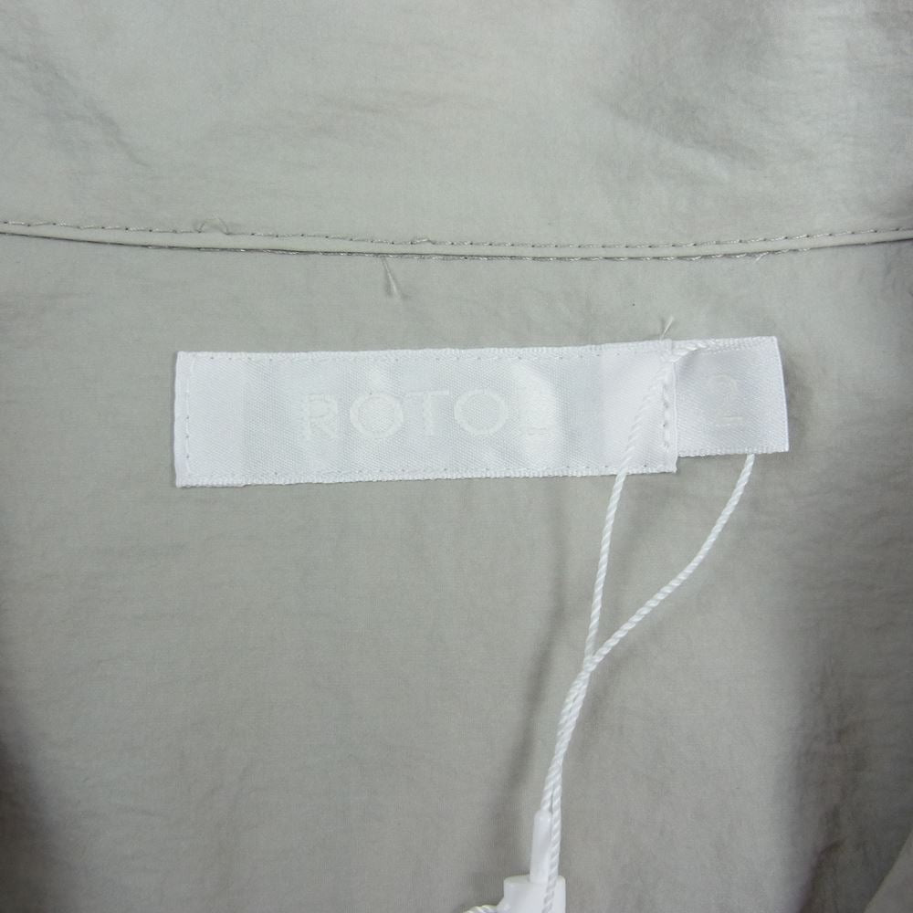 ロトル R0910EM13 H/S OPEN COLLAR SHIRT NYLON オープンカラー シャツ ナイロン サンド系 2【新古品】【未使用】【中古】