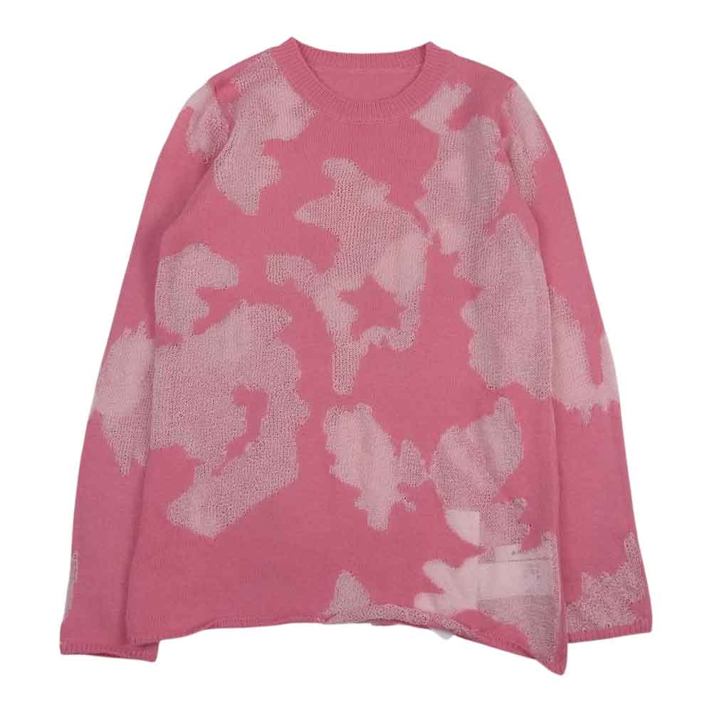 アメリ ヴィンテージ 01210160260 DEVORER SHEER KNIT シアー ニット 長袖 セーター ピンク系 F【新古品】【未使用】【中古】