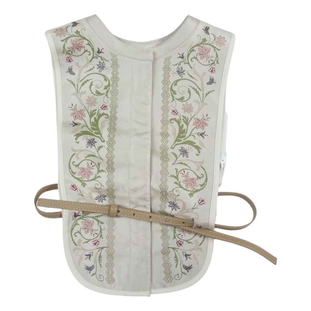 アメリ ヴィンテージ 01211531280　 VINTAGE LIKE APRON VEST ヴィンテージ ライク エプロン ベスト ベルト付 アイボリー系 F【新古品】【未使用】【中古】