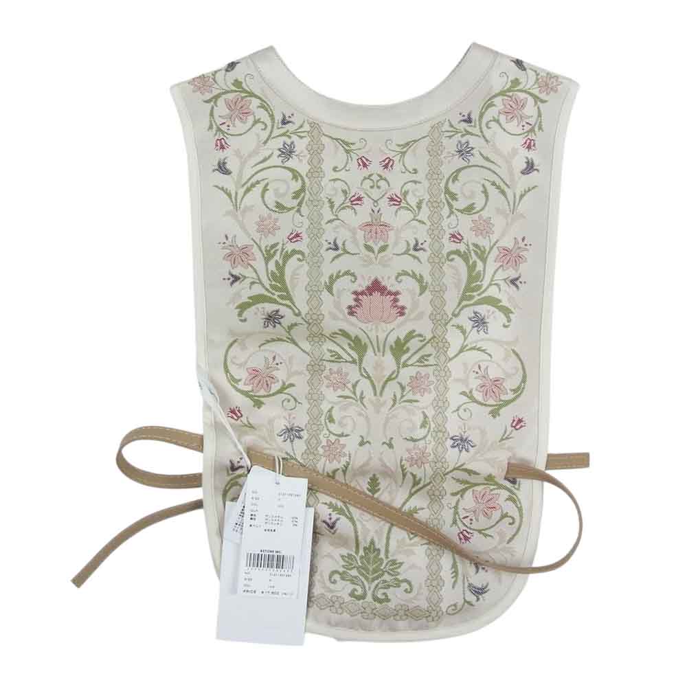 アメリ ヴィンテージ 01211531280　 VINTAGE LIKE APRON VEST ヴィンテージ ライク エプロン ベスト ベルト付 アイボリー系 F【新古品】【未使用】【中古】
