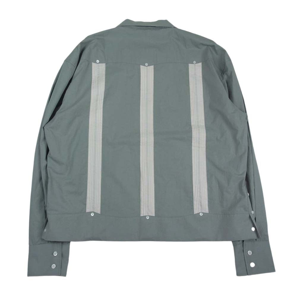 ファチーズ FCS21SF007 OUMI BLEACJING CUBAN SHIRT 近江ブリッチング キューバ シャツ グリーン系 1【美品】【中古】