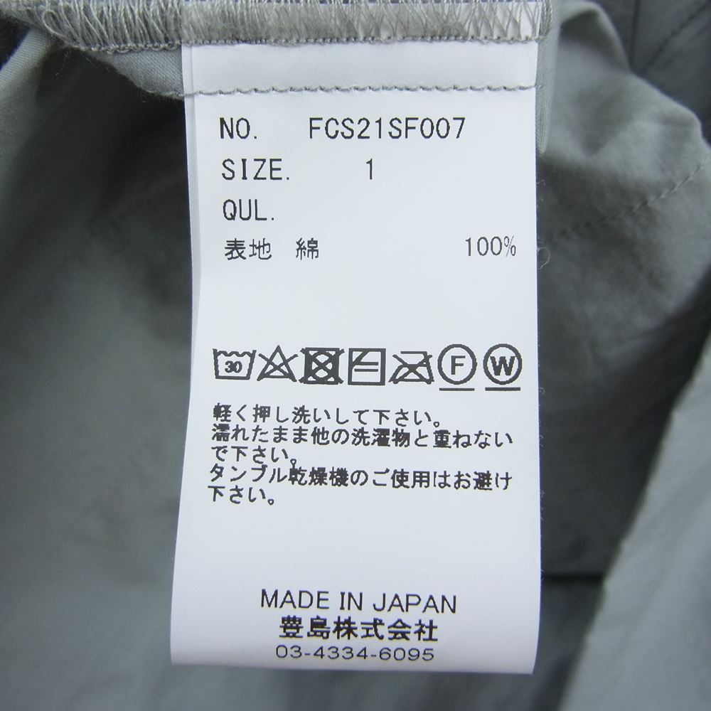 ファチーズ FCS21SF007 OUMI BLEACJING CUBAN SHIRT 近江ブリッチング キューバ シャツ グリーン系 1【美品】【中古】