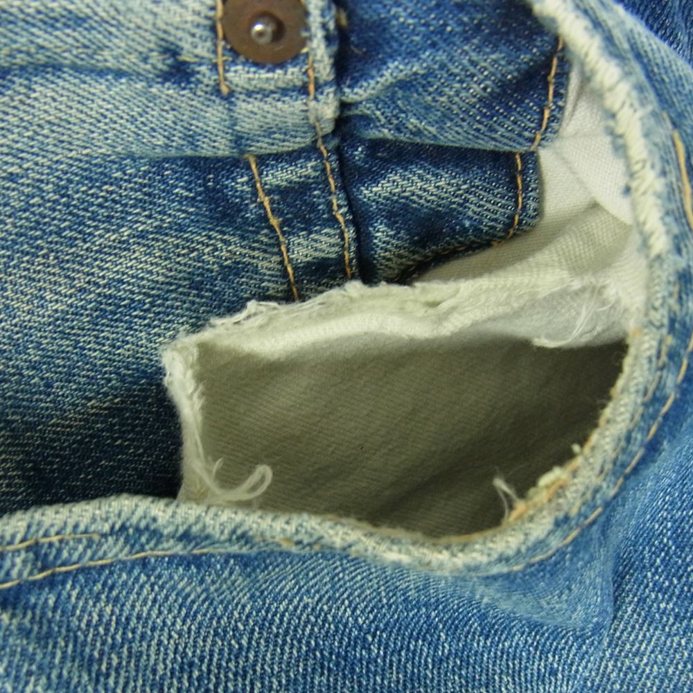 Levi's リーバイス ヴィンテージ オリジナル 551ZXX Vステッチ 刻印K 隠しリベット デニムパンツ インディゴブルー系 サイズ表記無【中古】