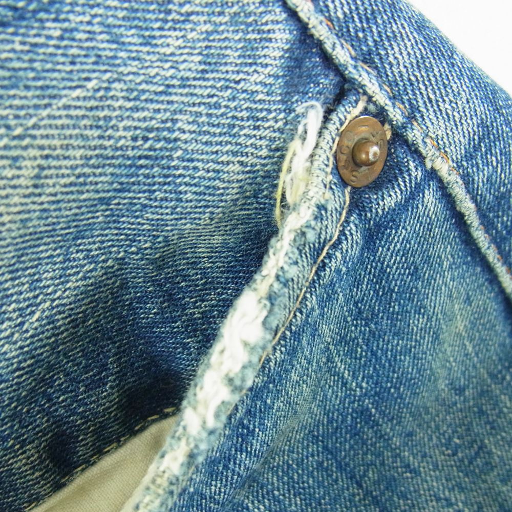 Levi's リーバイス ヴィンテージ オリジナル 501 66前期 BIG E Vステッチ 刻印6 デニムパンツ インディゴブルー系 サイズ表記無【中古】