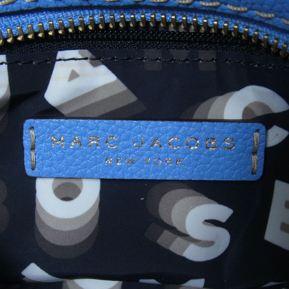 MARC JACOBS マークジェイコブス Mini Cruiser ミニクルーザー 2WAY ハンド ショルダー バッグ ライトブルー系【中古】