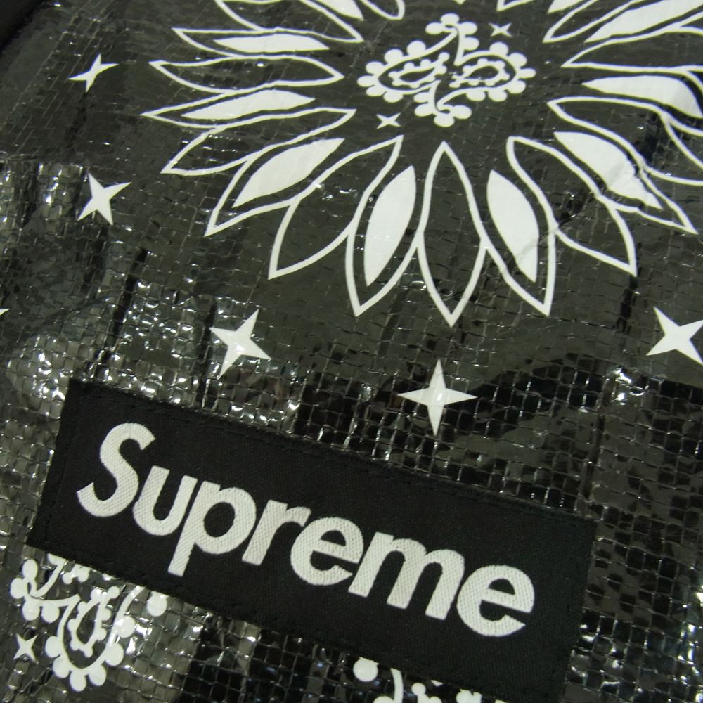 Supreme シュプリーム 21SS  Bandana Tarp Small Duffle Bag バンダナ タープ スモール ダッフルバッグ ナイロンバック ボックスロゴ バッグ  ブラック系【中古】