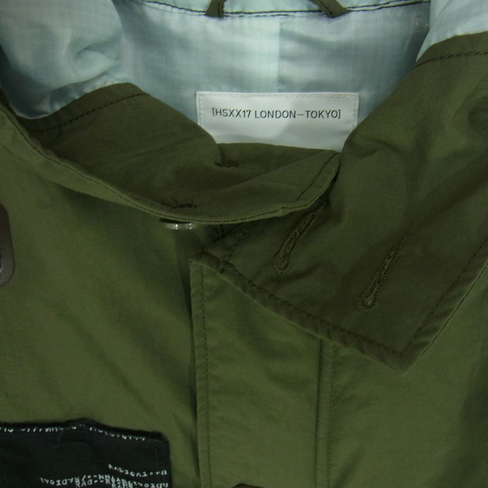 SOPHNET. ソフネット 17AW  SOPH-178167 × Tom Hingston トムヒンストン × ALPHA  アルファ カスタム モッズ パーカー カーキ系 S【中古】