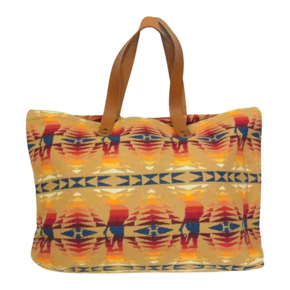 HYSTERIC GLAMOUR ヒステリックグラマー × ペンドルトン ネイティヴ柄 トートバック Pendleton bag 鞄 ブラウン系【中古】