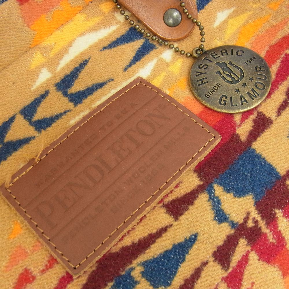 HYSTERIC GLAMOUR ヒステリックグラマー × ペンドルトン ネイティヴ柄 トートバック Pendleton bag 鞄 ブラウン系【中古】