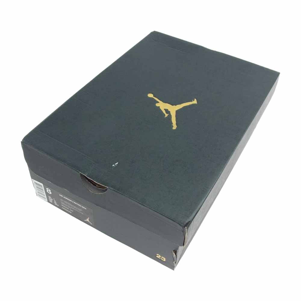 NIKE ナイキ 866035 001 AIR JORDAN 2 RETRO Q54 QUAI 54  light bone metallic gold-white エア ジョーダン レトロ  グレー系 26cm【極上美品】【中古】