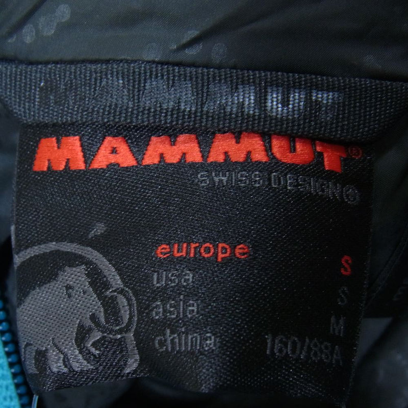 Mammut マムート 1010-1850 フード付き ジップ ダウン ジャケット ライトブルー系 M【中古】