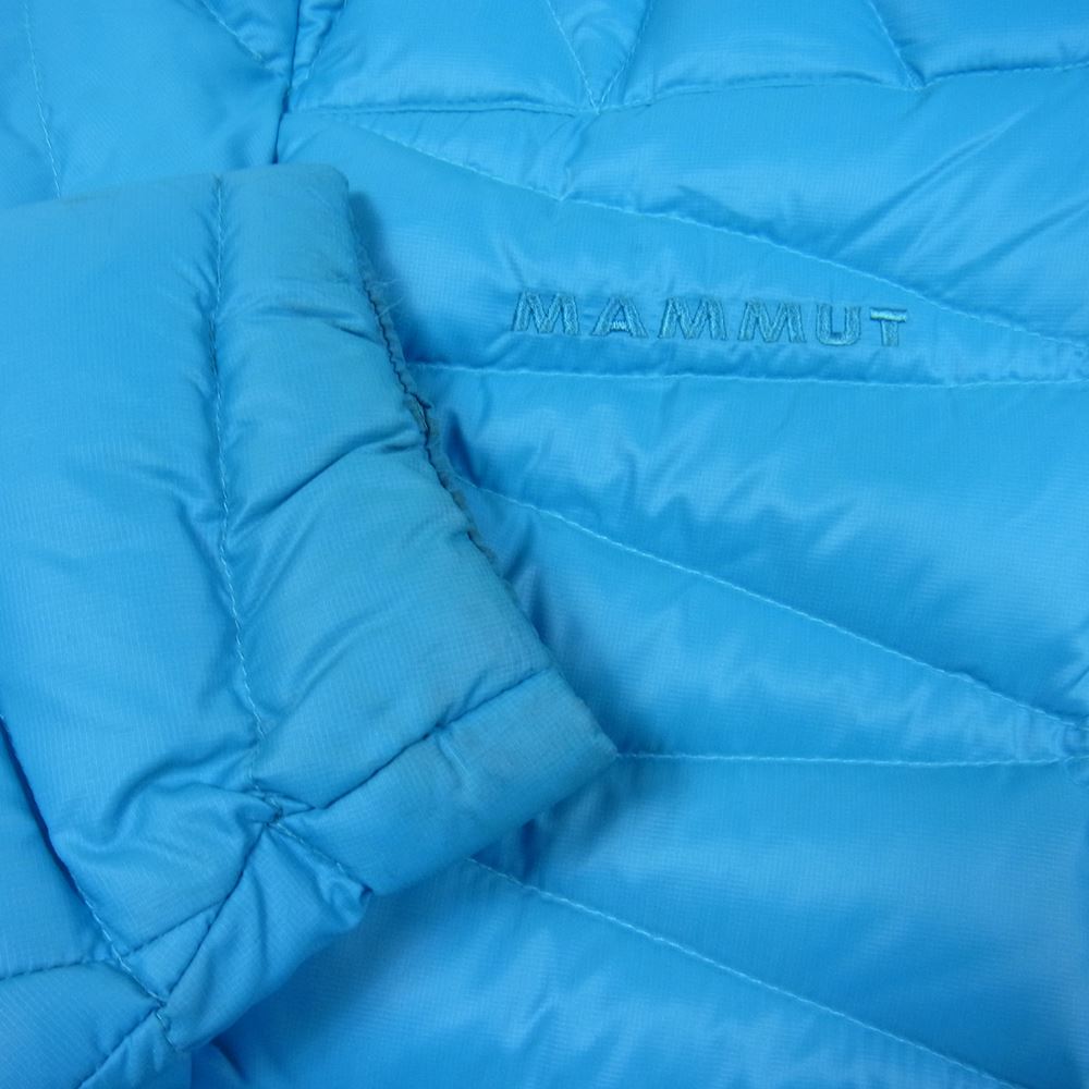 Mammut マムート 1010-1850 フード付き ジップ ダウン ジャケット ライトブルー系 M【中古】