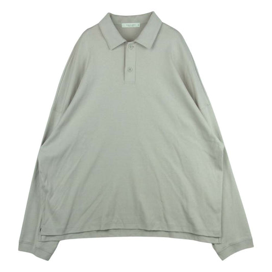 PUBLIC TOKYO 151520001 プレミアムフライス L/S ビッグ 長袖 ポロ シャツ グレイッシュベージュ系 2【中古】