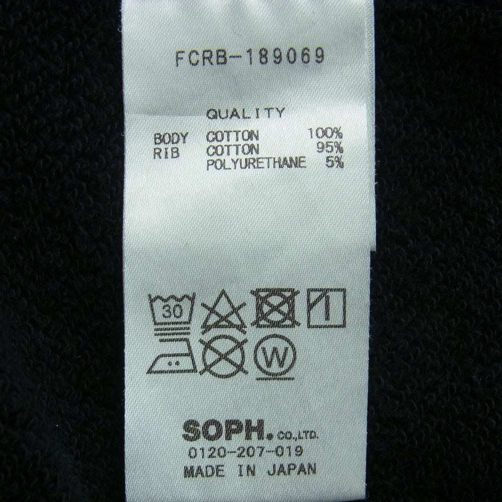 F.C.R.B. エフシーアールビー FCRB-189069 FRB PULL OVER SWEAT HOODY ロゴプリント スウェット プルオーバー パーカー ブラック系 L【中古】