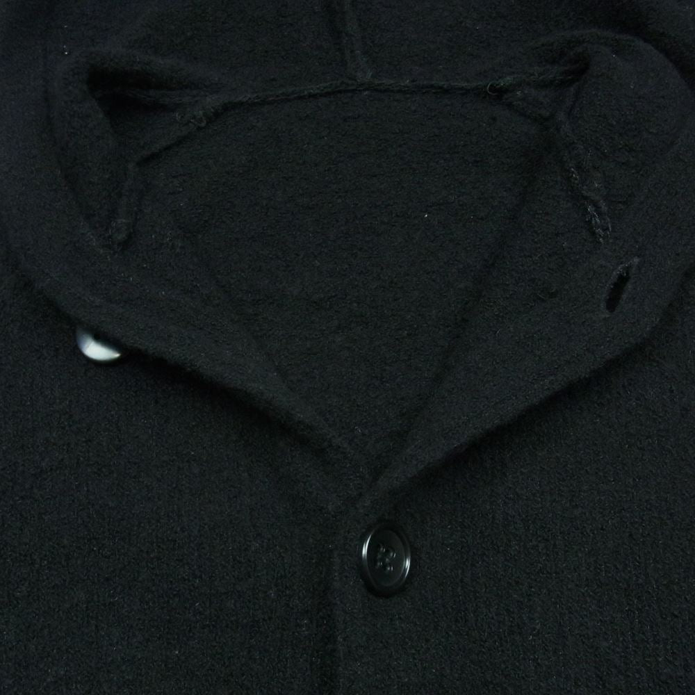 SOPHNET. ソフネット SOPH-156128 BOUCLE WOOL HOODED LONG CARDIGAN ウール フーデッド ロング カーディガン パーカー ブラック系 L【中古】
