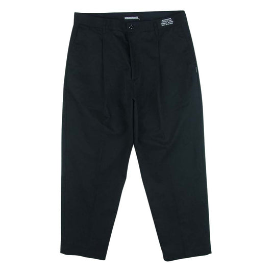NEIGHBORHOOD ネイバーフッド 221AQNH-PTM03 TUCK E-PT タック スラックス トラウザー パンツ 日本製 ブラック系 L【中古】