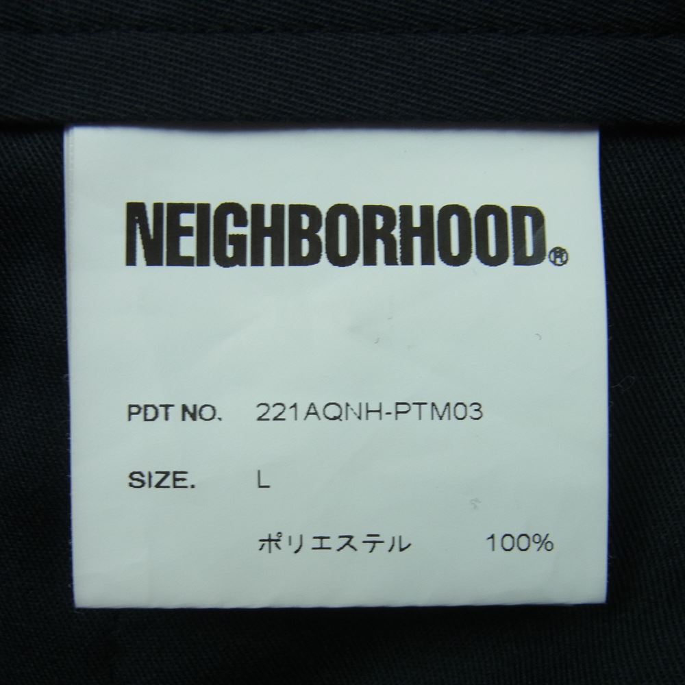 NEIGHBORHOOD ネイバーフッド 221AQNH-PTM03 TUCK E-PT タック スラックス トラウザー パンツ 日本製 ブラック系 L【中古】