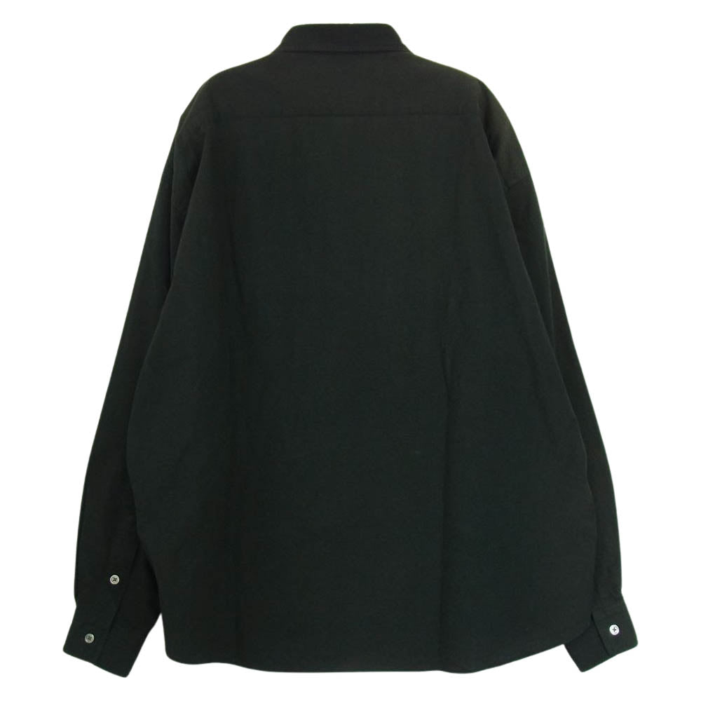 PORTER CLASSIC ポータークラシック ROLL UP SHIRT コットン ロールアップ シャツ ブラック系 L【中古】