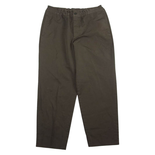 COMME des GARCONS HOMME DEUX コムデギャルソンオムドゥ AD2019 DE-P033 エステル製品染め テーパード イージー パンツ カーキ系 S【美品】【中古】