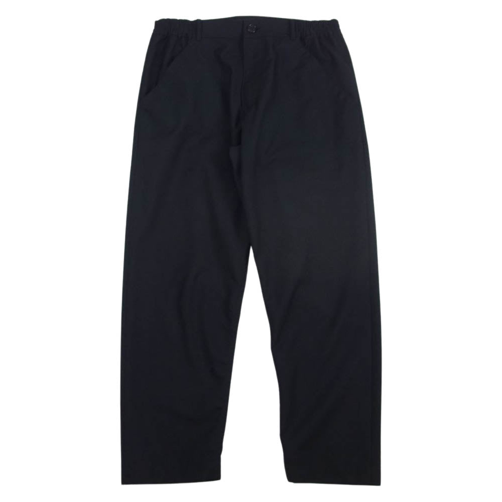 COMME des GARCONS HOMME DEUX コムデギャルソンオムドゥ AD2020 DG-P035 ウールポリツイル パッカリング テーパード パンツ ブラック系 M【美品】【中古】