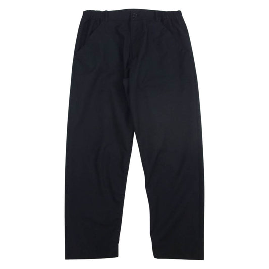 COMME des GARCONS HOMME DEUX コムデギャルソンオムドゥ AD2020 DG-P035 ウールポリツイル パッカリング テーパード パンツ ブラック系 M【美品】【中古】