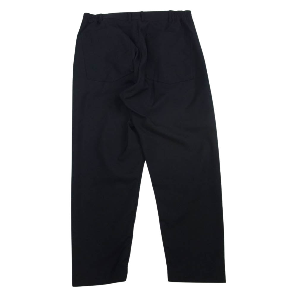 COMME des GARCONS HOMME DEUX コムデギャルソンオムドゥ AD2020 DG-P035 ウールポリツイル パッカリング テーパード パンツ ブラック系 M【美品】【中古】