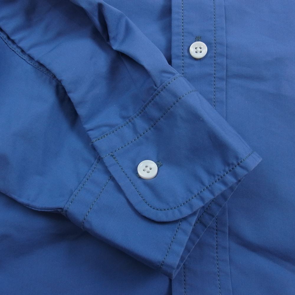THE NORTH FACE ノースフェイス NT3807N PURPLE LABEL パープルレーベル Cotton Polyester Typewriter Shirt コットン ポリエステル タイプライター シャツ ブルー系 M【中古】
