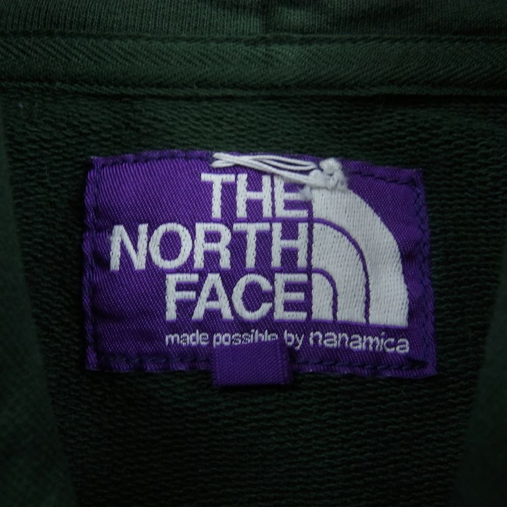 THE NORTH FACE ノースフェイス NT6902N PURPLE LABEL パープルレーベル 10oz Mountain Sweat Parka マウンテン スウェット プルオーバー パーカー グリーン系 M【中古】