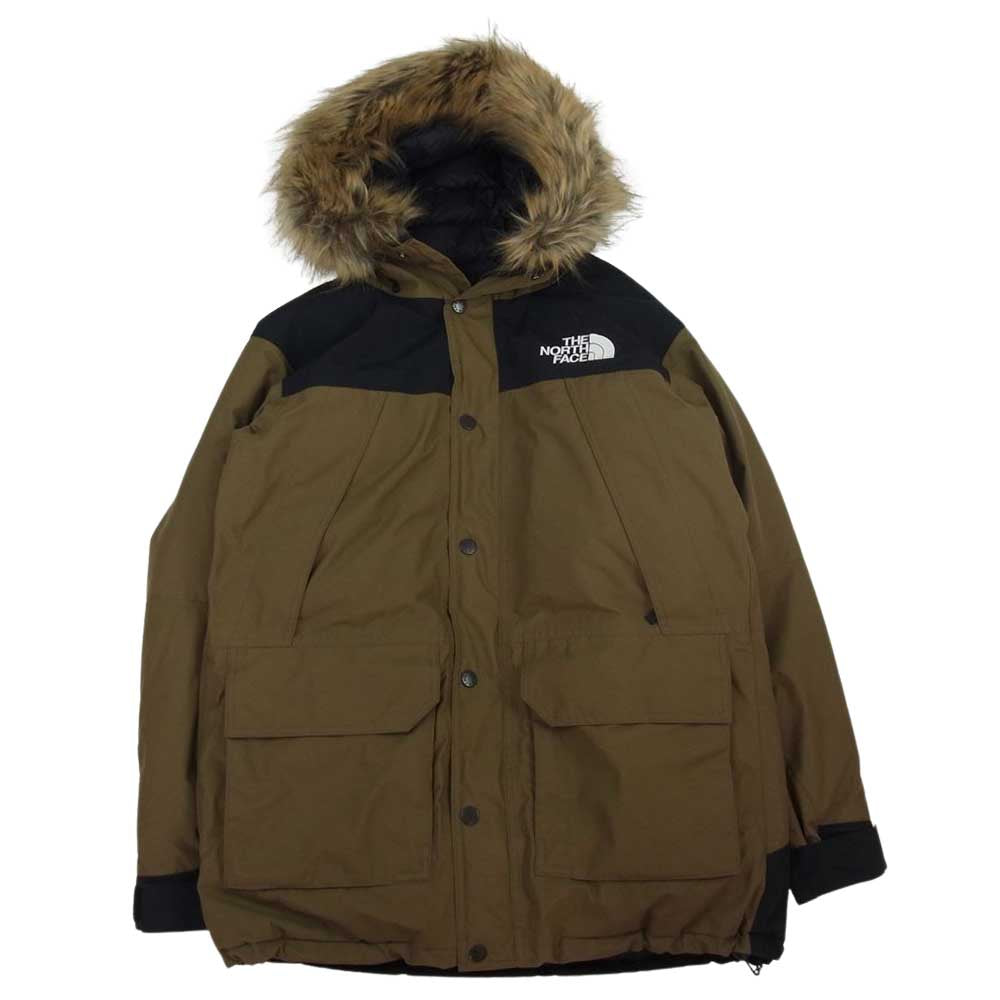 THE NORTH FACE ノースフェイス ND91835 Mountain Down Coat マウンテン ダウン コート ジャケット カーキ系 M【中古】